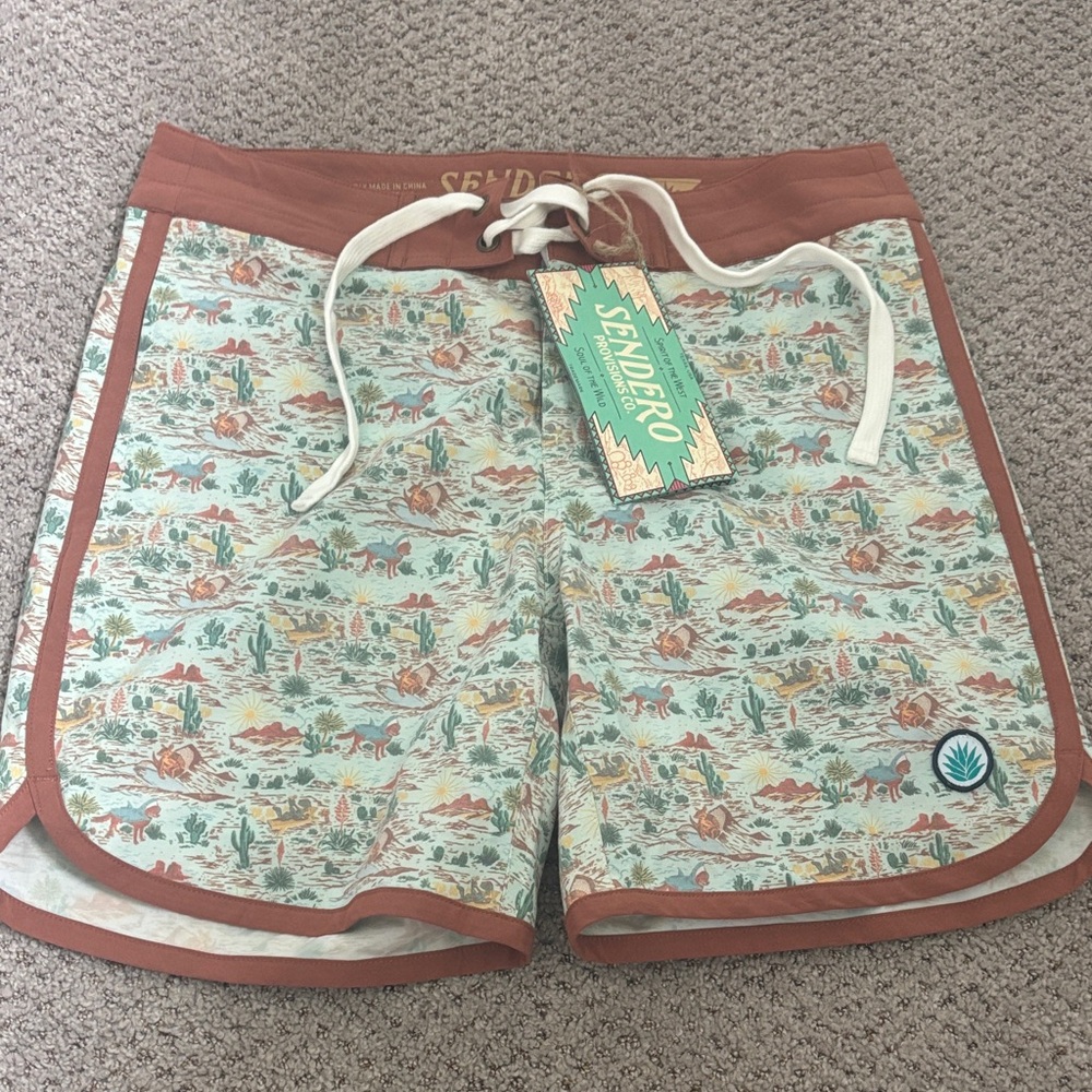 Sendero Desert Print Point Bar Boardshorts